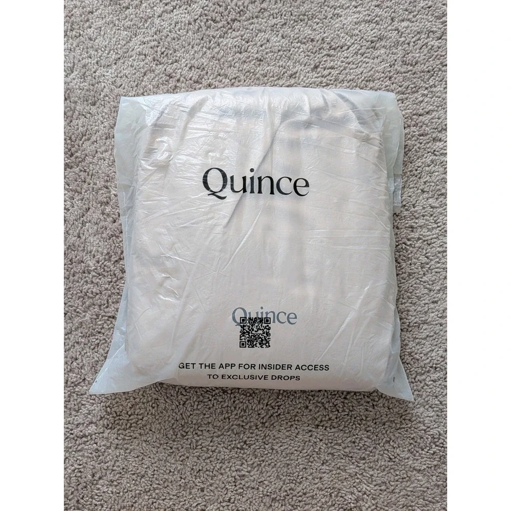 NWT Quince Bamboo Duvet Cover Set King/California King Soft Blush With Sham Set